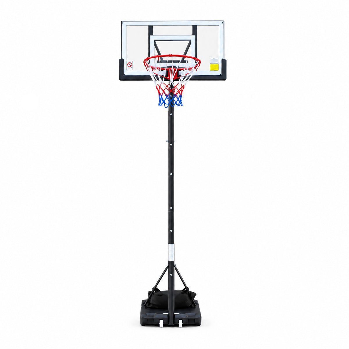 Vecukty Adjustable 3.3-10 ft Basketball Hoop for Adults, Teens & Kids, Portable Basketball Goal with 44 inch Backboard, 18 inch Rim, Wheels, Black