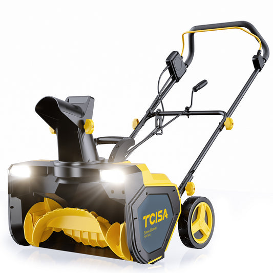 23-inch Snow Blower Single Stage Corded 120V Electric Snow Thrower 15-Amp,LED,Can Be Adjusted 180°