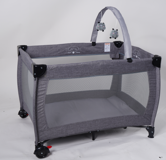 SACVON Portable Foldable Baby Playard with Carry Bag – Gray