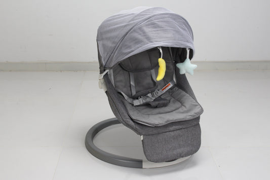SACVON Baby Swing for Infants 0-6 Months, 5 Sway Modes Electric Infant Rocker with Bluetooth Music, Auto Timer & Remote, Bouncer Seat for Newborns – Dark Gray