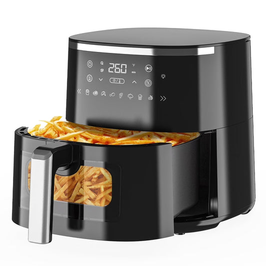 WiseStone Air Fryer 4.5QT Toaster Oven, Kitchen Appliances with 8 Cooking Presets