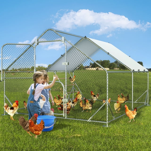 SACVON Chicken Coop with Waterproof Cover and Chicken Roosting Bars