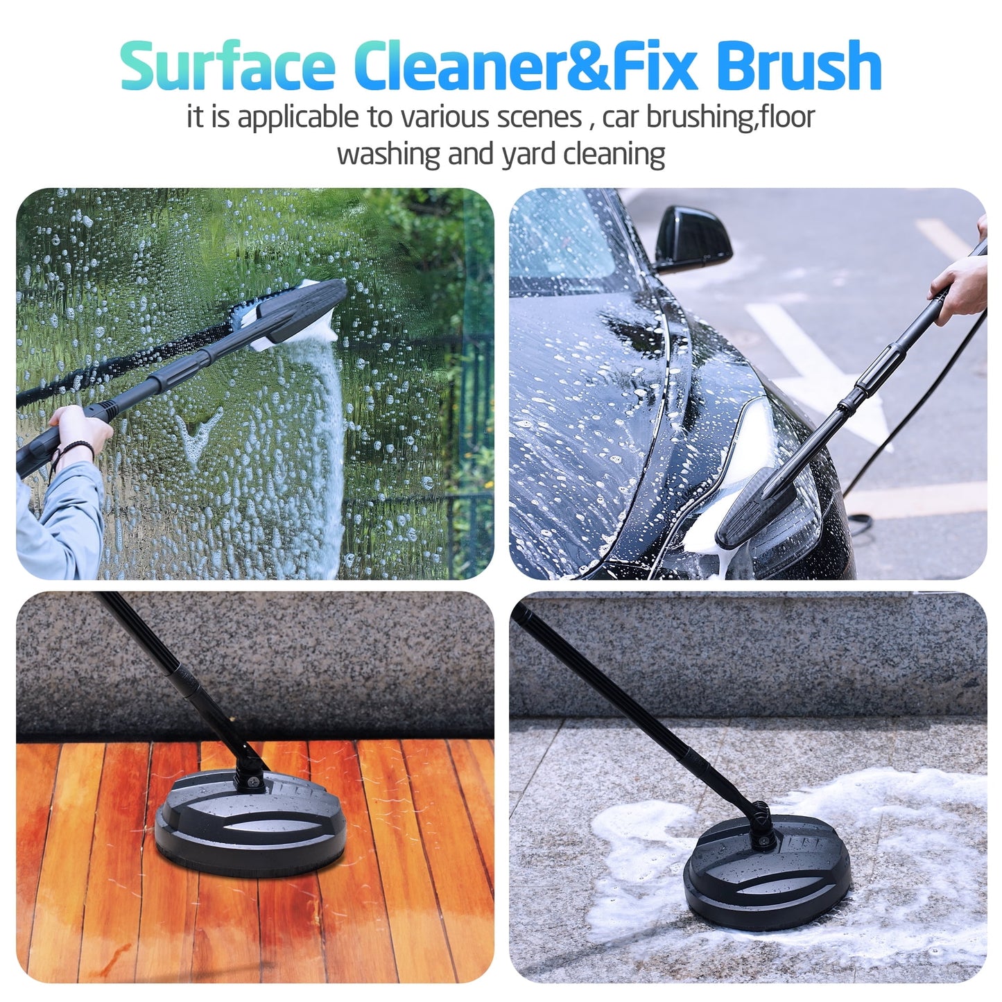 TCISA 4200 PSI Electric Pressure Washer,Max 3GPM Power Washer with 35FT Power Cord 20FT Hose 5 Nozzles and Built-in Soap Cannon for Car Garden Yard Hom